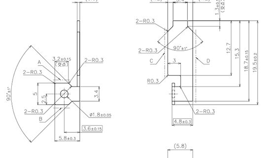 プレス用金型部門課題図面